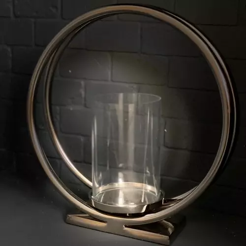 Silver Loop Candle Holder Prim & Props